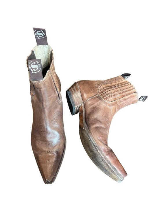 Sendra 1692 Western Style Leather Chelsea Boots Men\'s Size 8.5 (EU42) Ibiza Heel main image 9